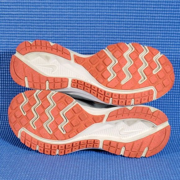 Nike Downshifter 6 Grey/Orange/White Athletic Shoes - Size 8 - 684765-004 - Picture 8 of 8